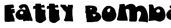 Fatty Bombatty font preview